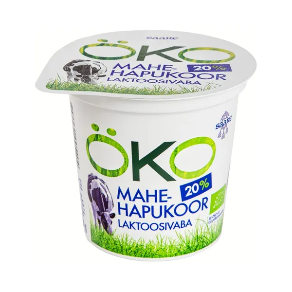 Mahe hapukoor 20% laktoosivaba, SAARE ÖKO, 300 g