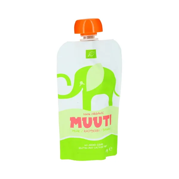 Mahe pirni-vaarika-banaanipüree, MUUTI, 110 g