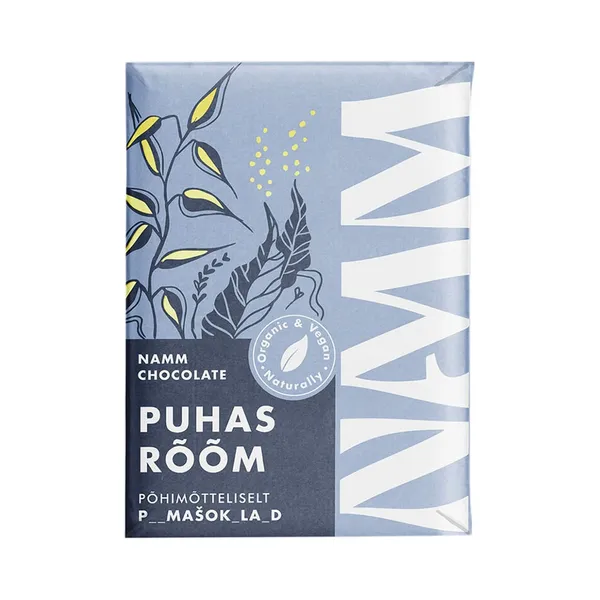 Mahe täiesti tavaline tahvel Puhas Rõõm, NAMM CHOCOLATE, 37g