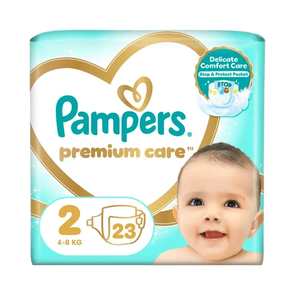 Mähkmed Premium Care S2, PAMPERS, 4-8 kg/ 23tk