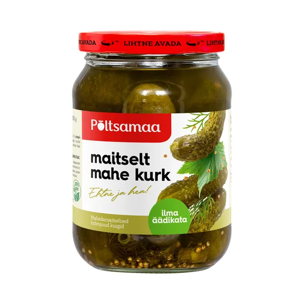 Maitselt mahe kurk, PÕLTSAMAA, neto 360g