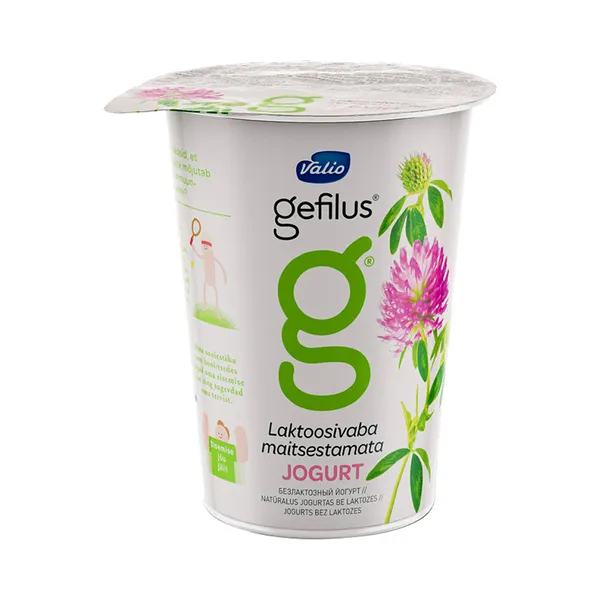Maitsestamata jogurt 2,5% laktoosivaba, VALIO GEFILUS, 380 g