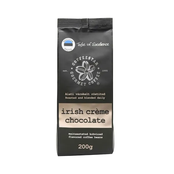 Maitsestatud kohvioad Irish Crème Chocolate, COFFEESTAR, 200 g
