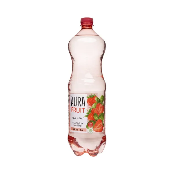Maitsevesi Near Water Aura Fruit Maasikas-Basiilik, AURA FRUIT, 1,5 L