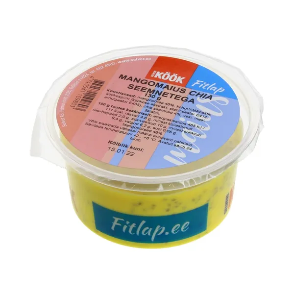 Mangomaius chia seemnetega Fitlap, SELVERI KÖÖK, 130g