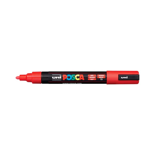 Marker PC-5M,1.8 punane, POSCA, 1 tk
