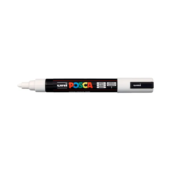 Marker PC-5M,1.8 valge, POSCA, 1 tk