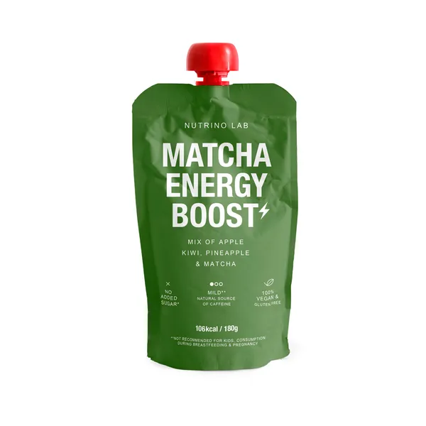Matcha energia: õun, kiivi, ananass ja matcha, NUTRINO, 180 g