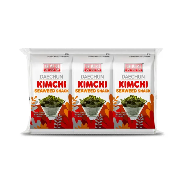 Merevetika snäkk kimchi-maitseline 3-pakk, DAECHUN, 12 g