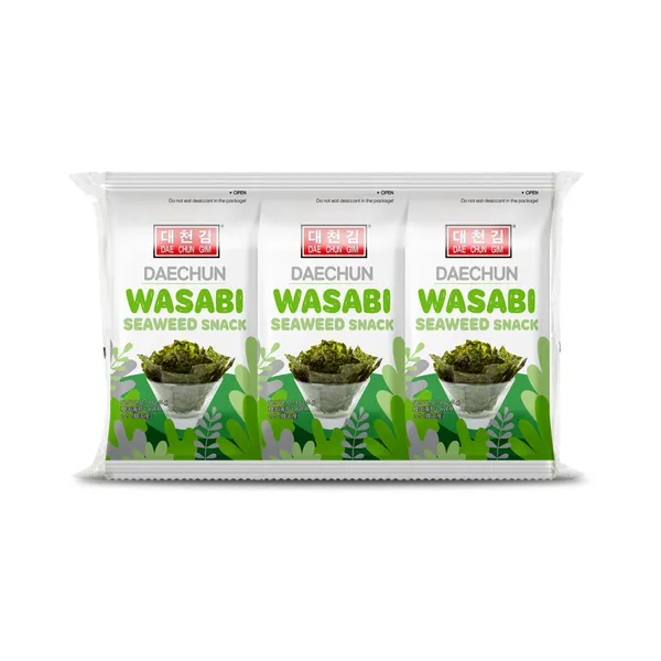 Merevetika snäkk wasabi-maitseline 3-pakk, DAECHUN, 12 g