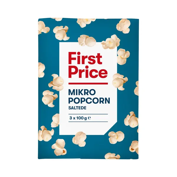 Micropopcorn 3x100g, FIRST PRICE,