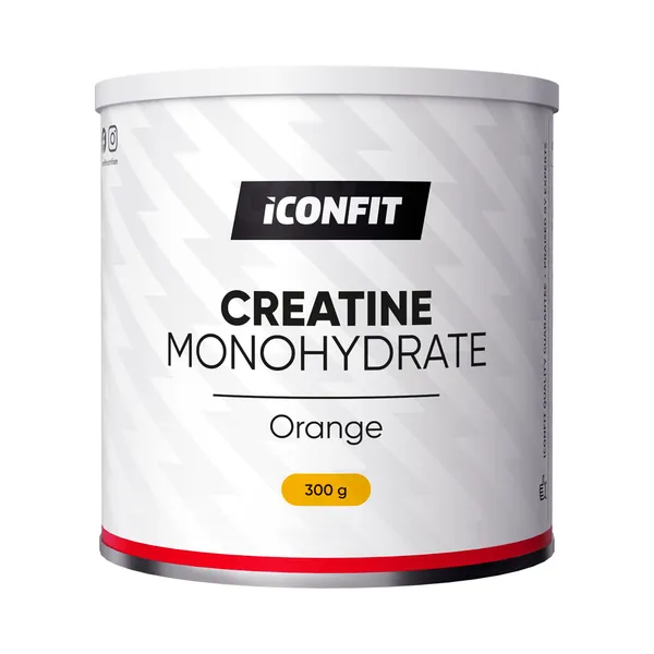 Mikroniseeritud kreatiinmonohüdraat, Apelsin, ICONFIT, 300 g