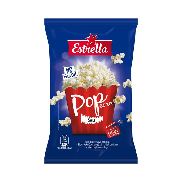 Mikropopcorn soolaga, ESTRELLA, 90 g