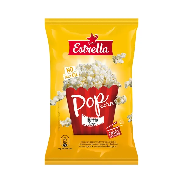 Mikropopkorn võimaitseline Estrella 90g