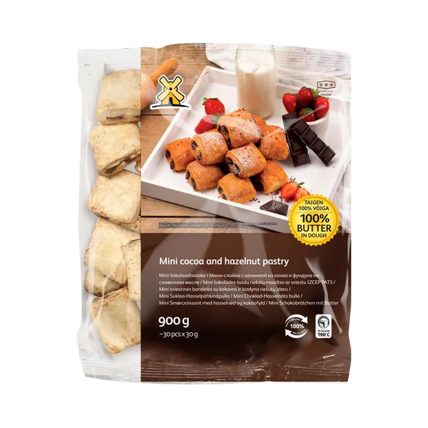 Mini šokolaadisaiake võiga 30 x 30g, EESTI PAGAR, 900 g