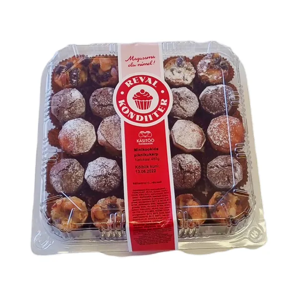 Minikookide Piknikukarp 25tk karbis, REVAL KONDIITER, 485 g