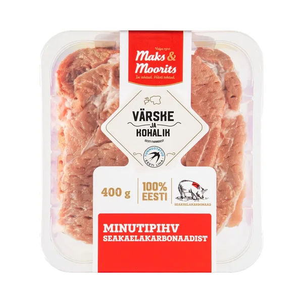 Minutipihv seakaelakarbonaadist, MAKS&MOORITS, 400 g
