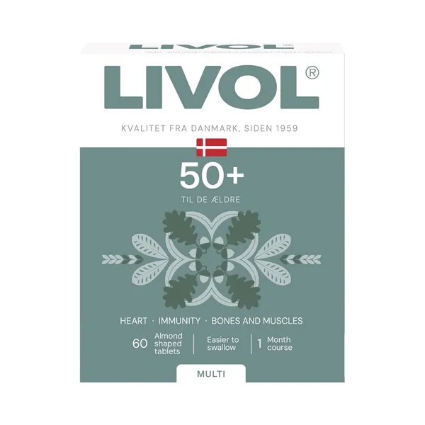Multivitamiinid 50+ tbl N60, LIVOL MULTI