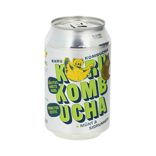 Mündi ja sidrunheina kombucha, KARU KOMBUCHA, 330 ml