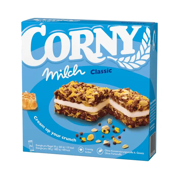 Müslibatoon 30% piimakreemi täidisega, CORNY, 120 g