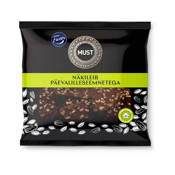 Must näkileib päevalilleseemnetega, FAZER, 150 g