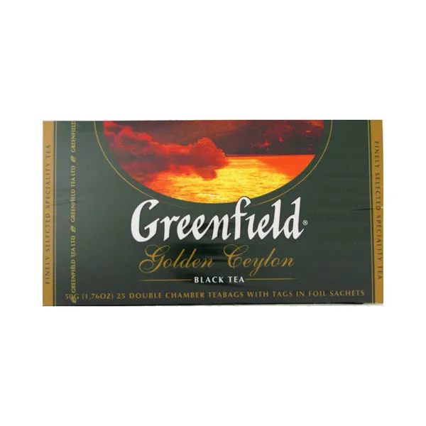 Must tee Golden Ceylon 25 x 2 g, GREENFIELD, 50 g