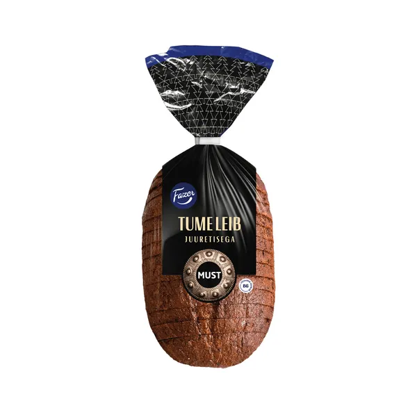 Must Tume leib juuretisega FAZER 500g