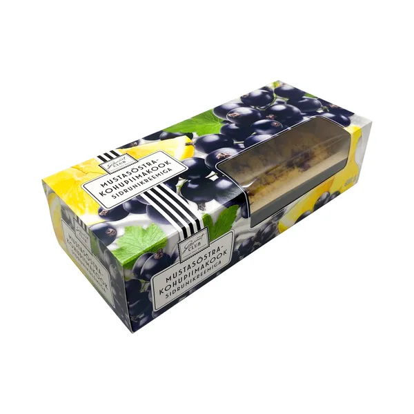 Mustsõstra-kohupiimakook sidrunikreemiga, GOURMET CLUB, 480g