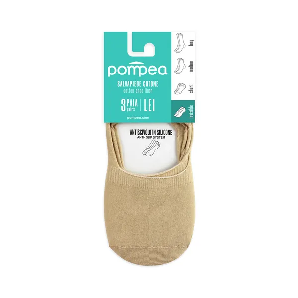 N. Sokipöiad Cotone Adelfia LEI, 3-paar,39/42 nudo, POMPEA, 39/42