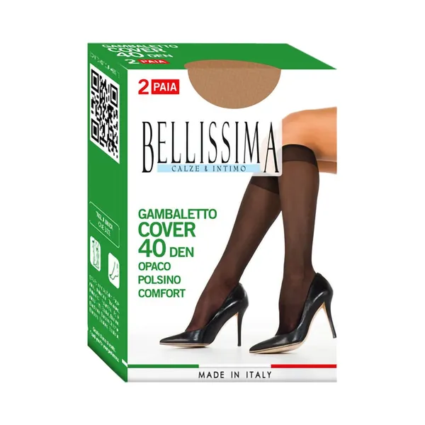 Naiste põlvikud Cover 40den visone 1 suurus, BELLISSIMA, 2 paari