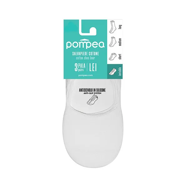 Naiste sokipöiad Cotone Adelfia LEI bianco 39/42 3pr, POMPEA, 39/42