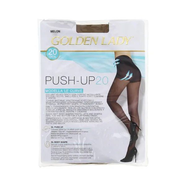 Naiste sukkpüksid Push Up 20 den melon XL, GOLDEN LADY, 1 paar