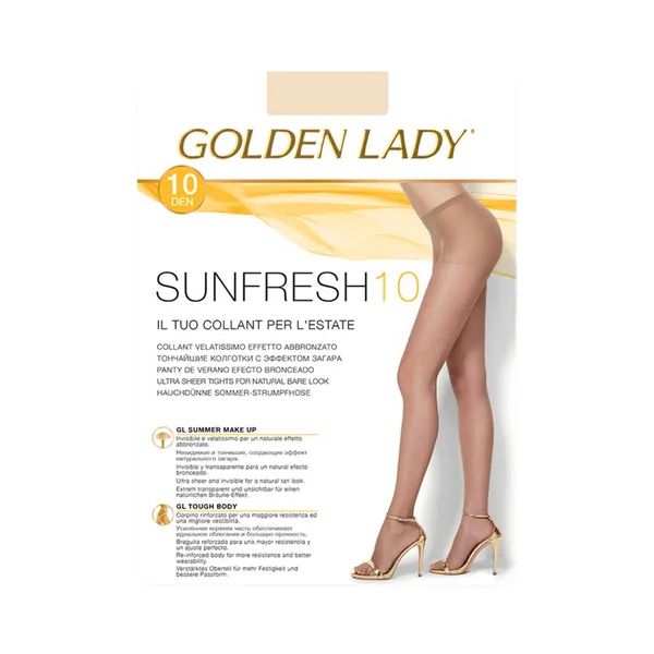 Naiste sukkpüksid Sunfresh 10den suurus L, värv nubia, GOLDEN LADY, 1 paar