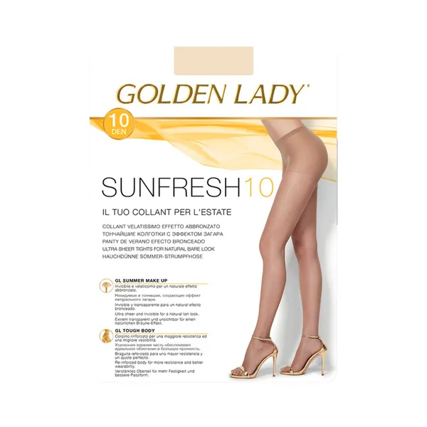 Naiste sukkpüksid Sunfresh 10den suurus XL, värv nubia, GOLDEN LADY, 1 paar