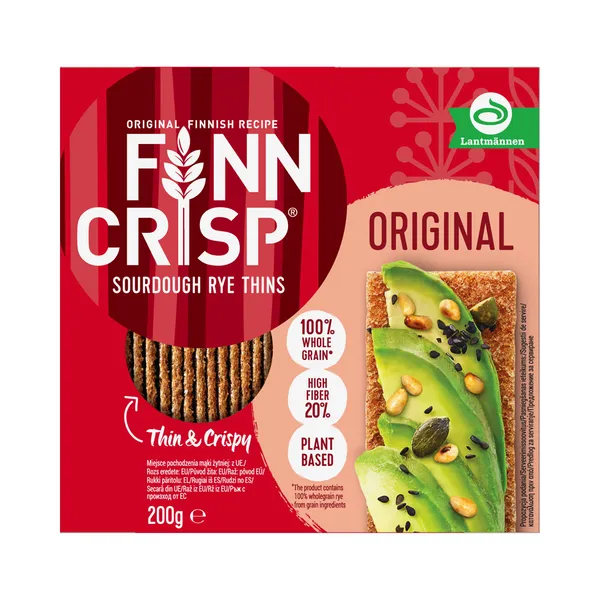 Näkileib rukkijahust, FINN CRISP, 200 g