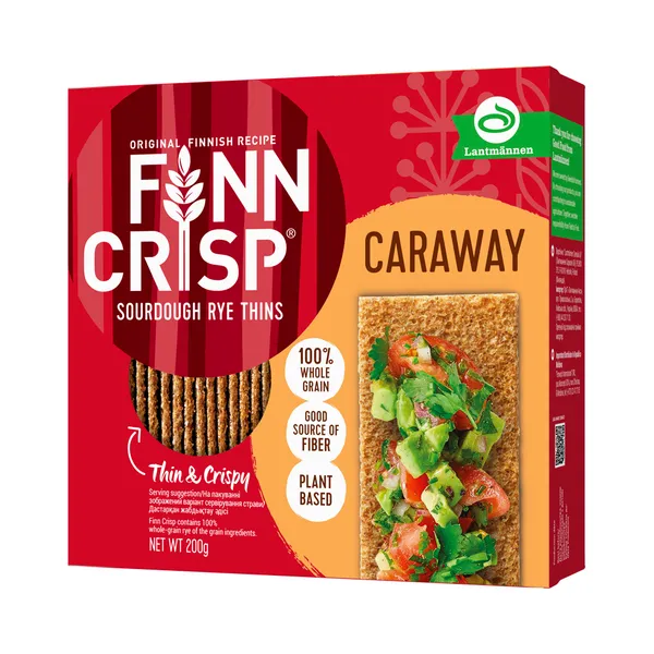 Näkileivad õhukesed köömnetega, FINN CRISP, 200 g