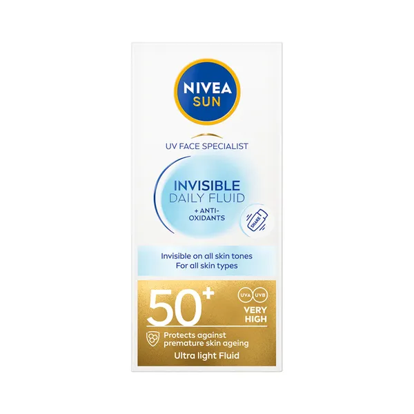 Näokreem Invisible SPF50+, NIVEA SUN, 40ml