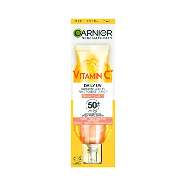 Näokreem Vitamin C SPF 50+, sära andev, GARNIER, 40ml