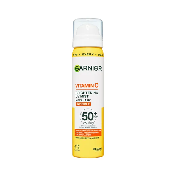 Näosprei Vitamin C SPF 50+, nahka kirgastav, GARNIER, 75ml