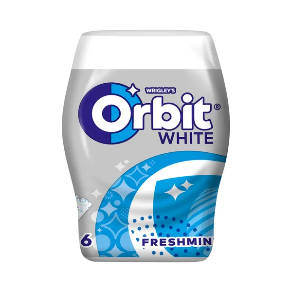 Närimiskumm Freshmint, ORBIT WHITE, 64 g
