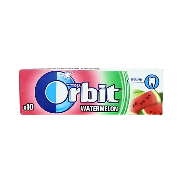 Närimiskumm Watermelon suhkruvaba magusainetega, ORBIT, 14 g