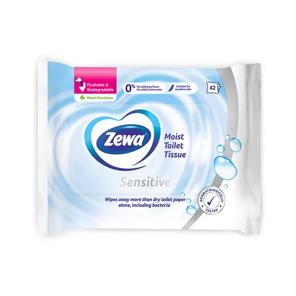 Niisked tualettpaberid Pure, ZEWA, 42 tk