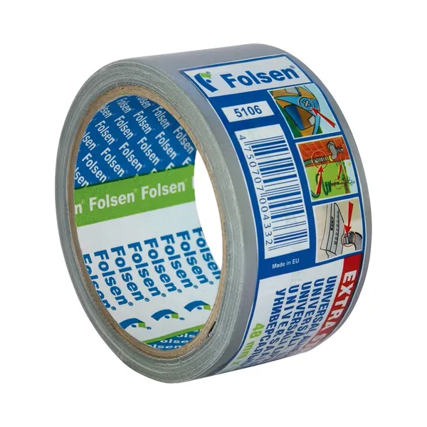 Niiskuskindel Duct teip, 48mm x 10m hall, FOLSEN, 1 tk