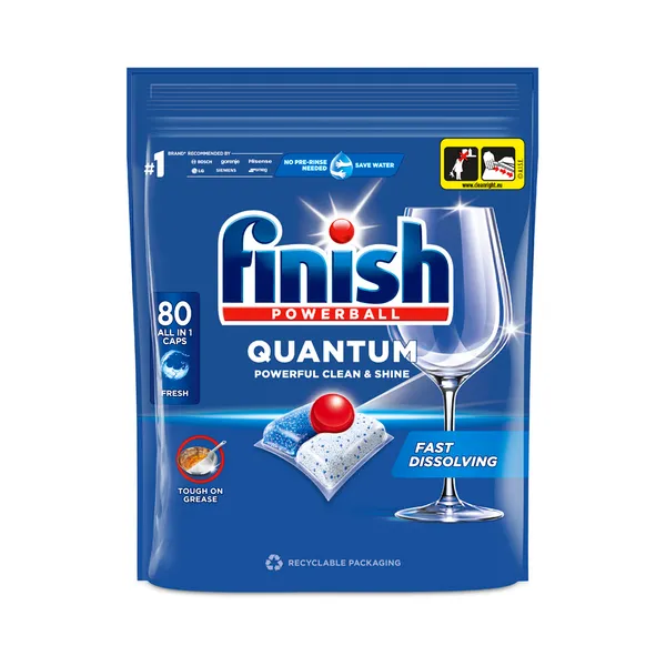 Nõudepesumasina tabletid  FINISH Quantum, 80tk
