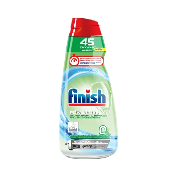 Nõudepesumasina geel All-in-1 Eco 0%, FINISH, 900 ml