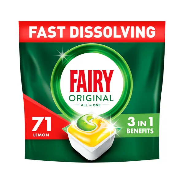 Nõudepesumasina kapslid Ai1 Lemon, FAIRY, 71 tk