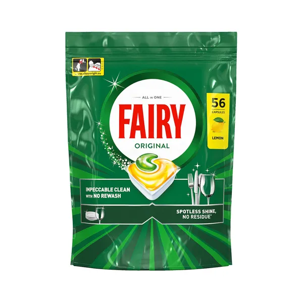 Nõudepesumasina kapslid Ain1 Lemon, FAIRY, 56 tk