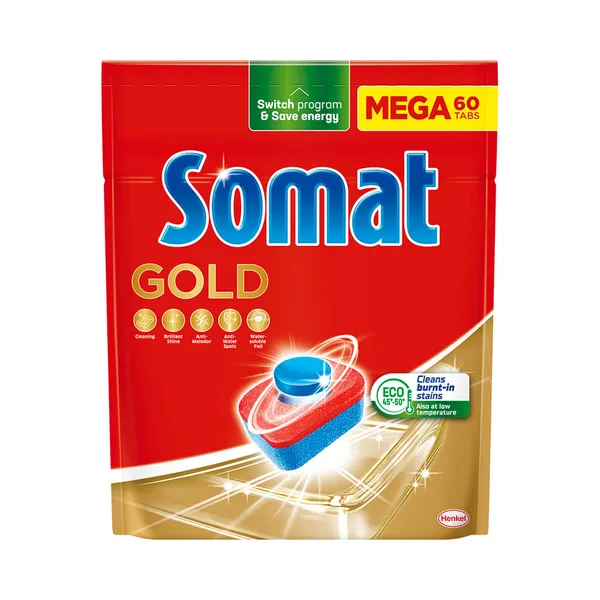 Nõudepesumasina tabletid Gold, SOMAT, 60 tk