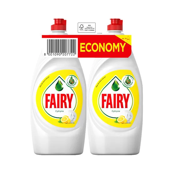 Nõudepesuvahend Fairy Lemon 2x900ml
