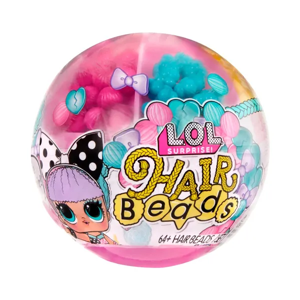 Nukk Surprise Hair Beads, ast, PDQ, L.O.L., 1tk